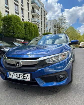 Honda Civic cena 70000 przebieg: 76000, rok produkcji 2018 z Warszawa małe 352